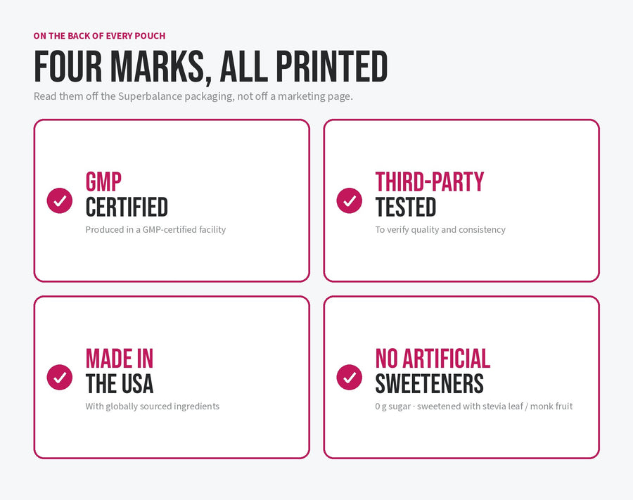 It's third-party tested and made in a GMP-certified facility