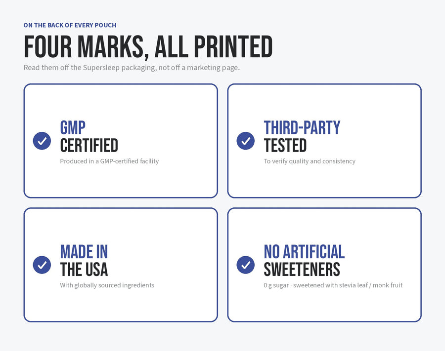 It's third-party tested and made in a GMP-certified facility